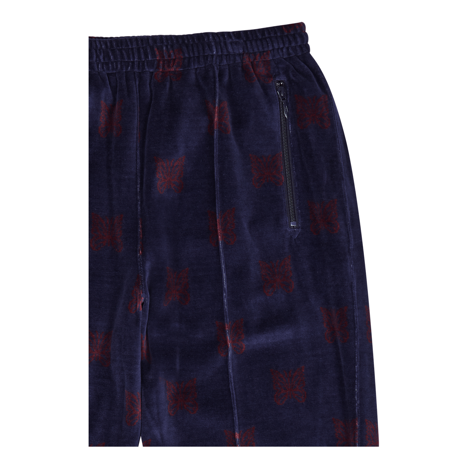 Zipped Track Pant - C/pe Papil Navy/bordeaux