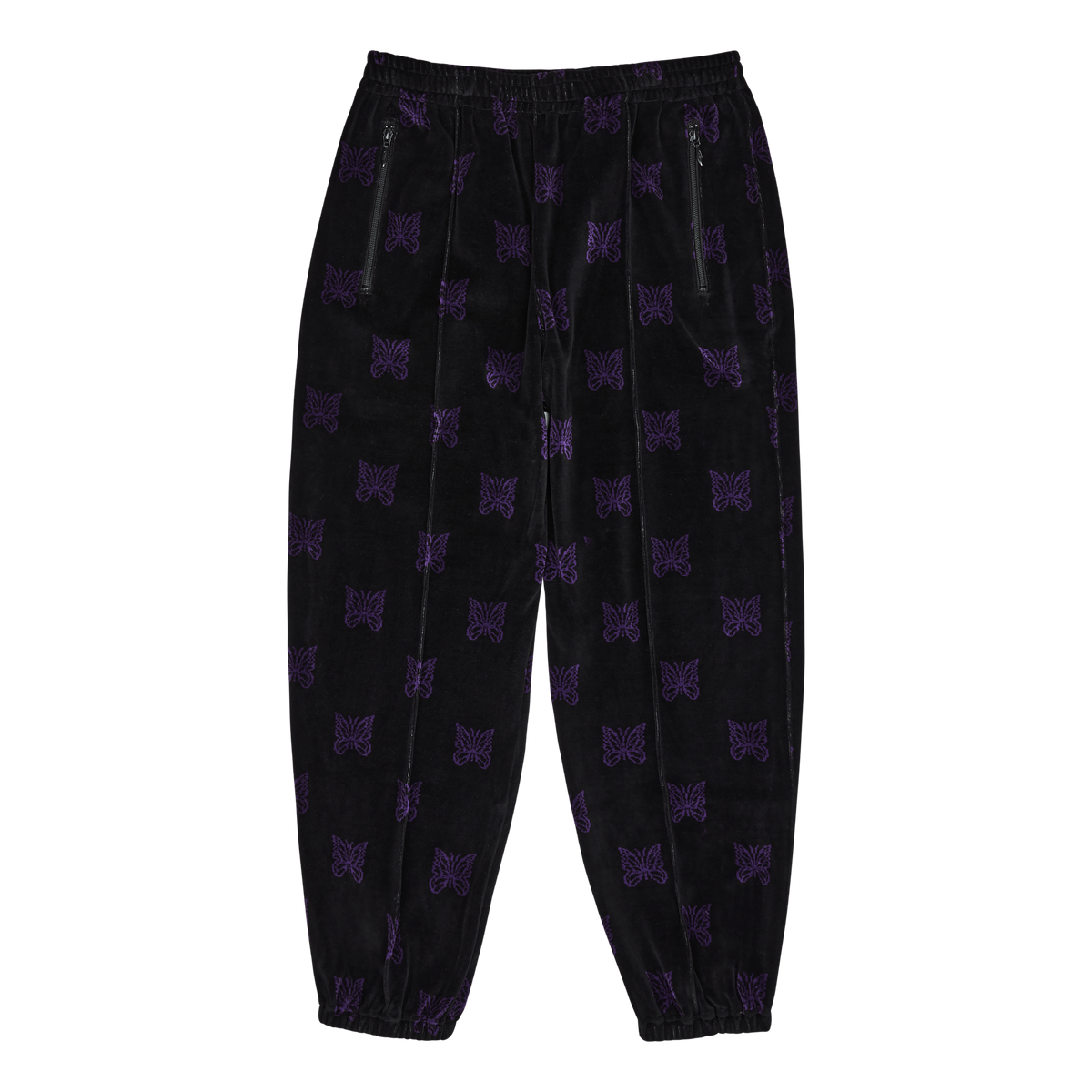 Zipped Track Pant - C/pe Papil Black/purple