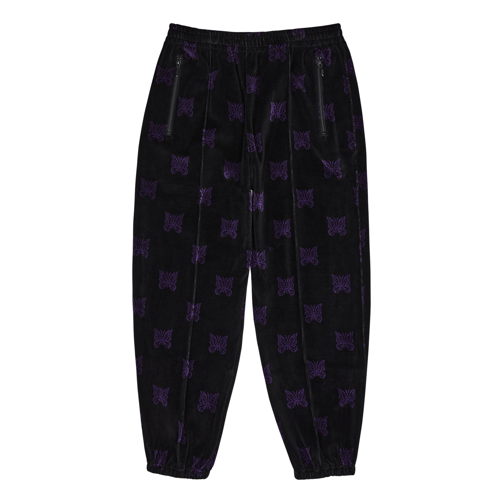 Zipped Track Pant - C/pe Papil Black/purple