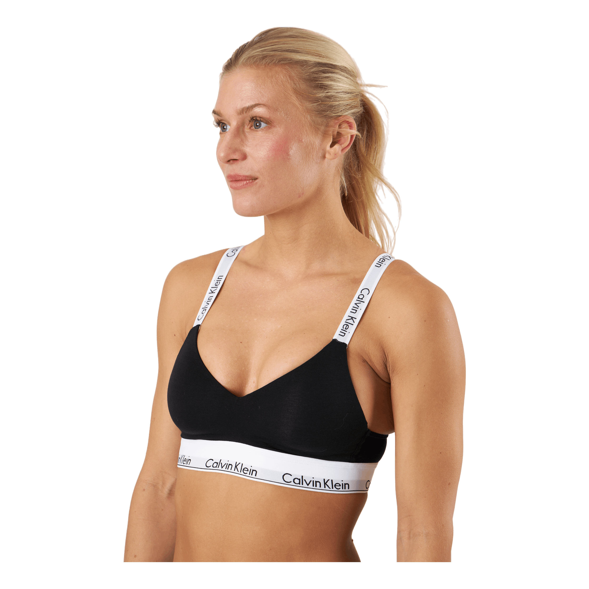 Calvin Klein Lght Lined Bralette Black Caliroots