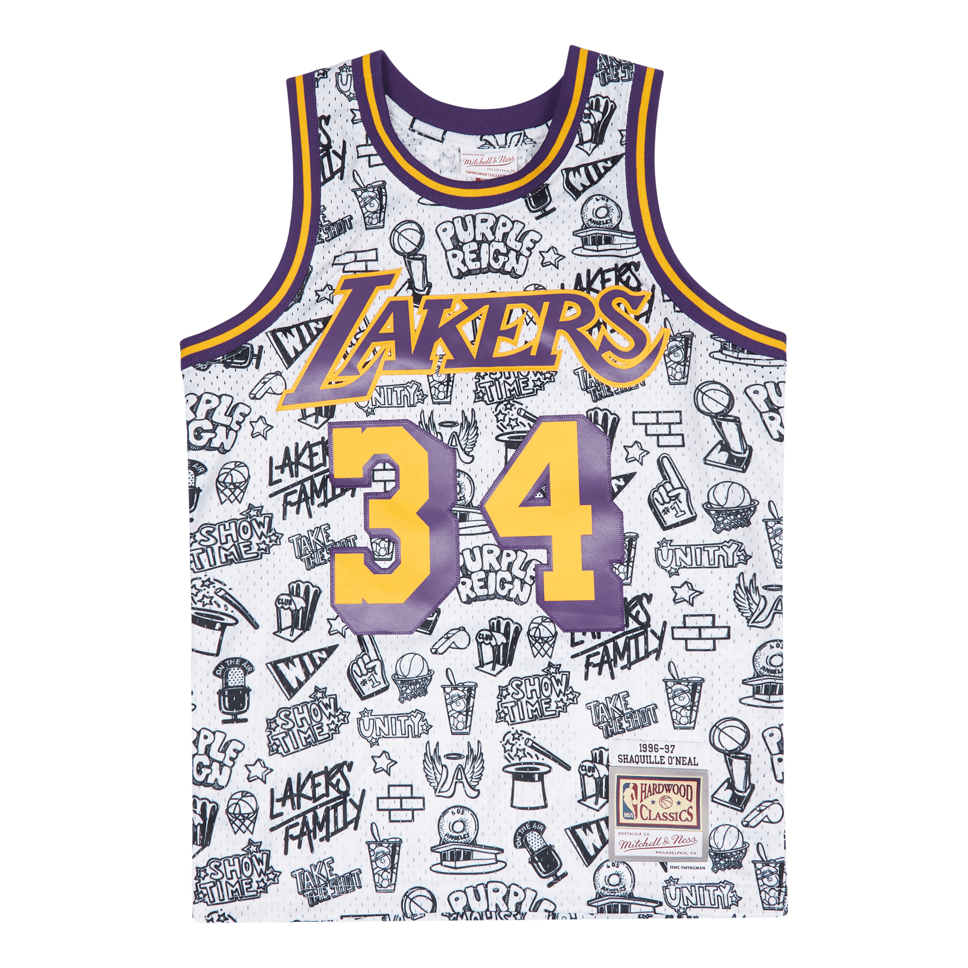 Lakers Doodle Swingman Jersey - O'Neal