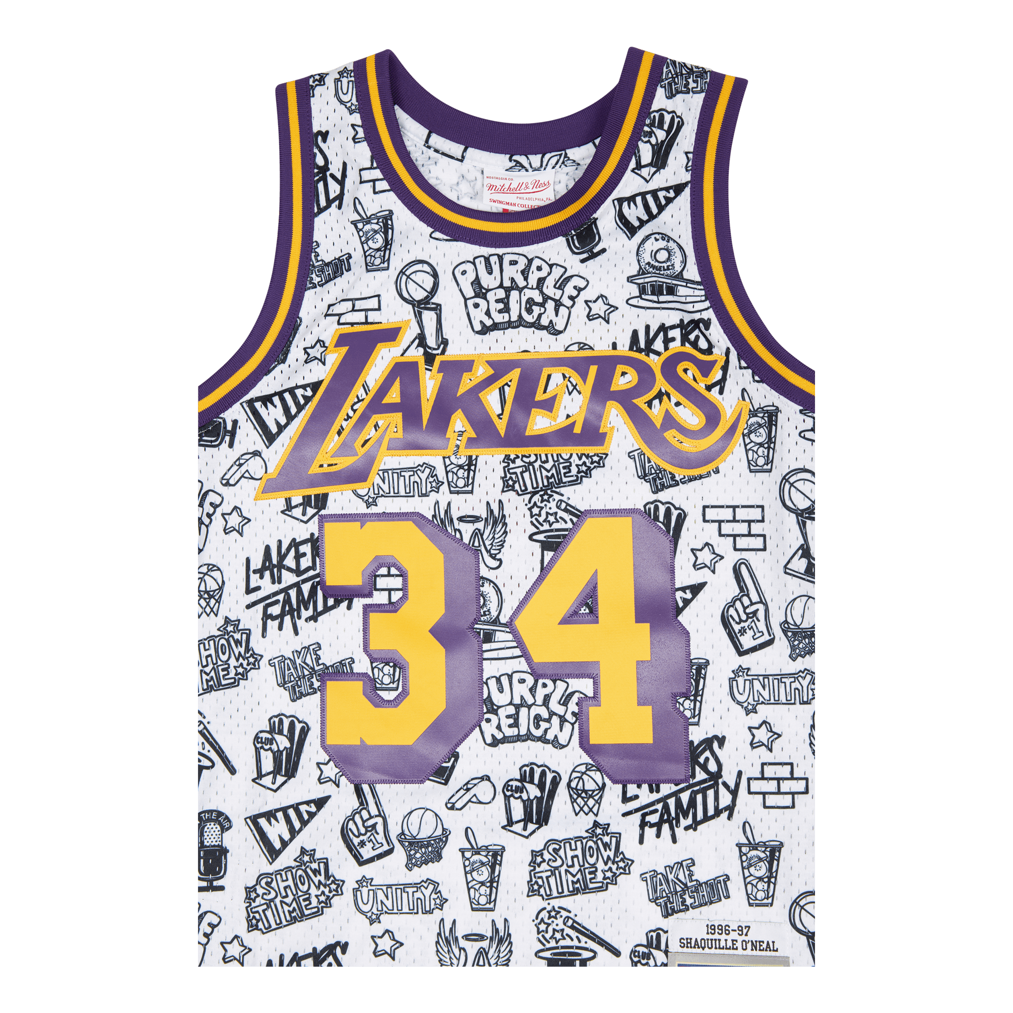 Lakers Doodle Swingman Jersey - O'Neal