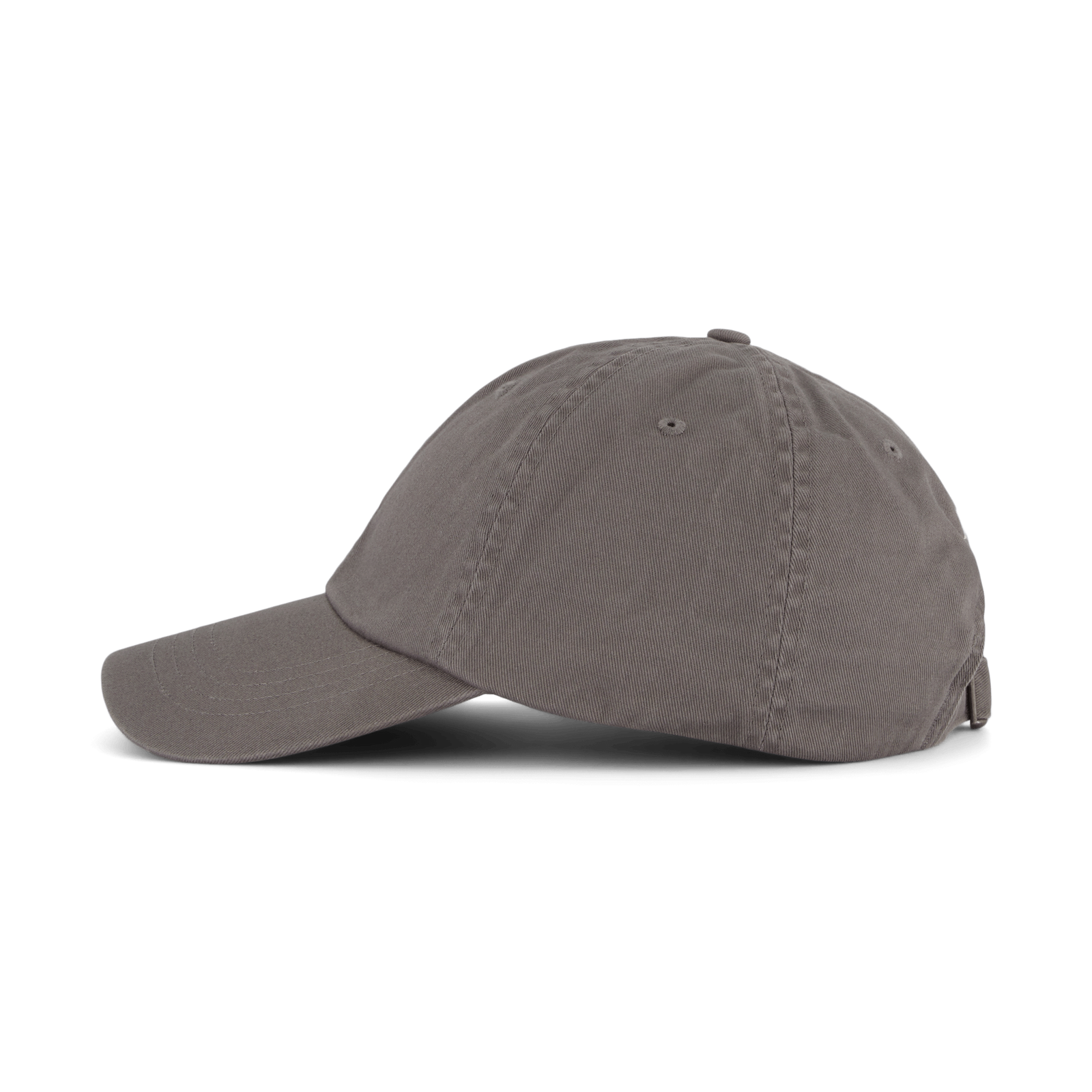 Cotton Chino Baseball Cap Perfect Grey / White