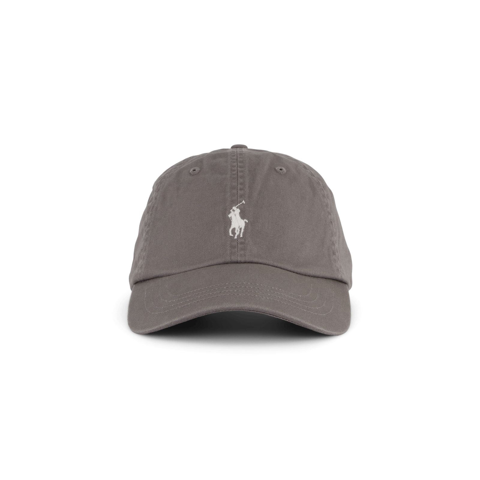 Cotton Chino Baseball Cap Perfect Grey / White
