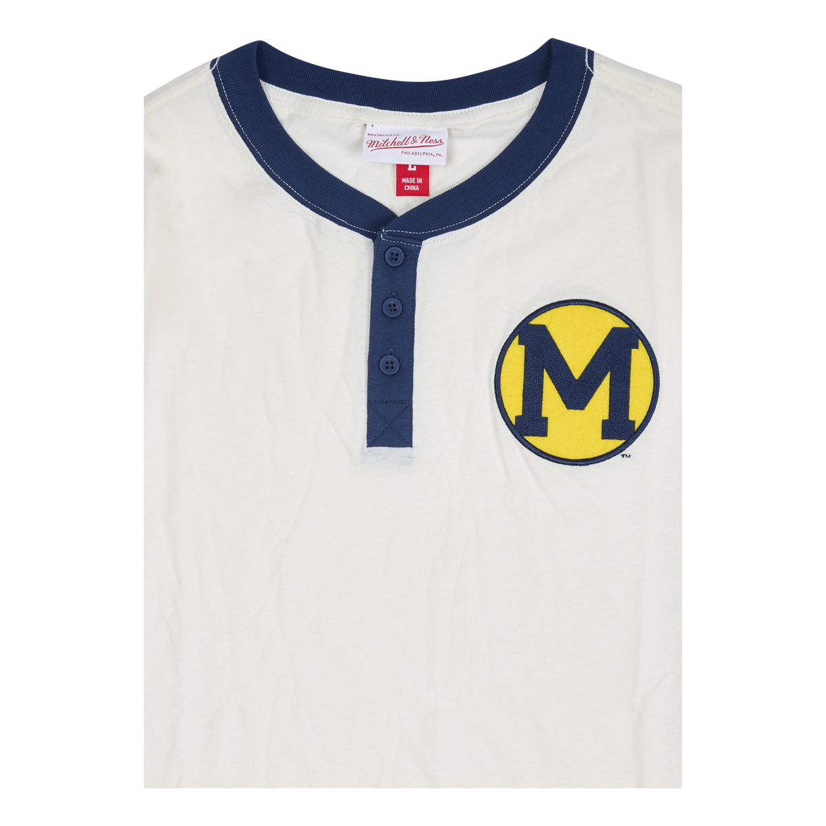 Michigan Icon Henley Cream