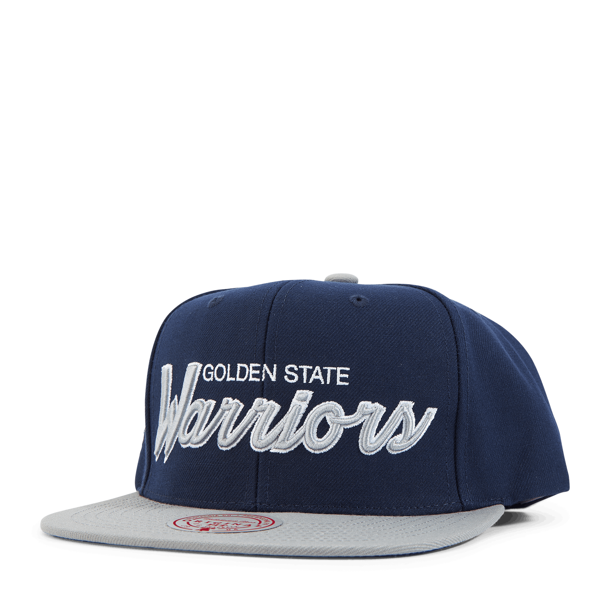 Warriors Navy Spirit Script Snapback