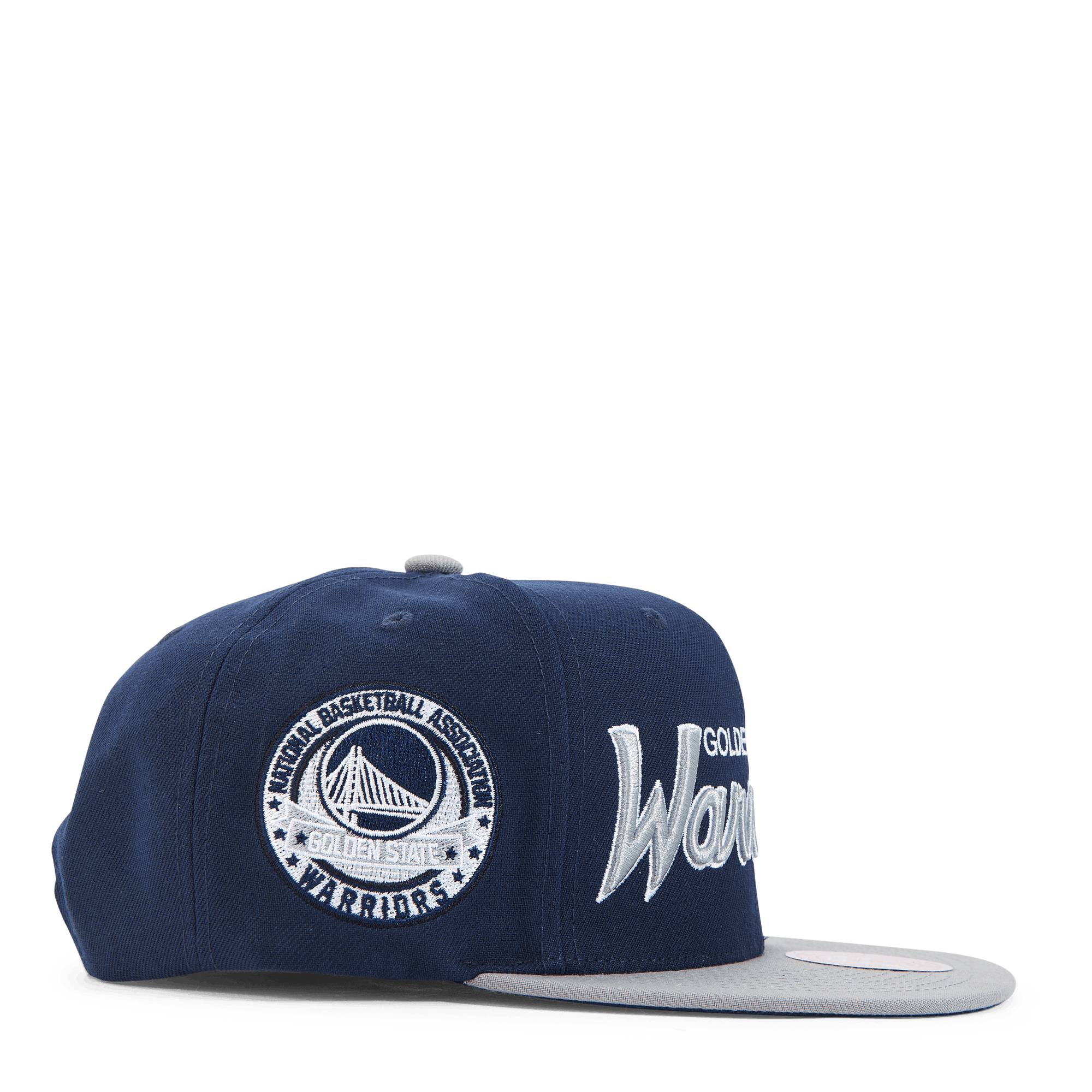 Warriors Navy Spirit Script Snapback