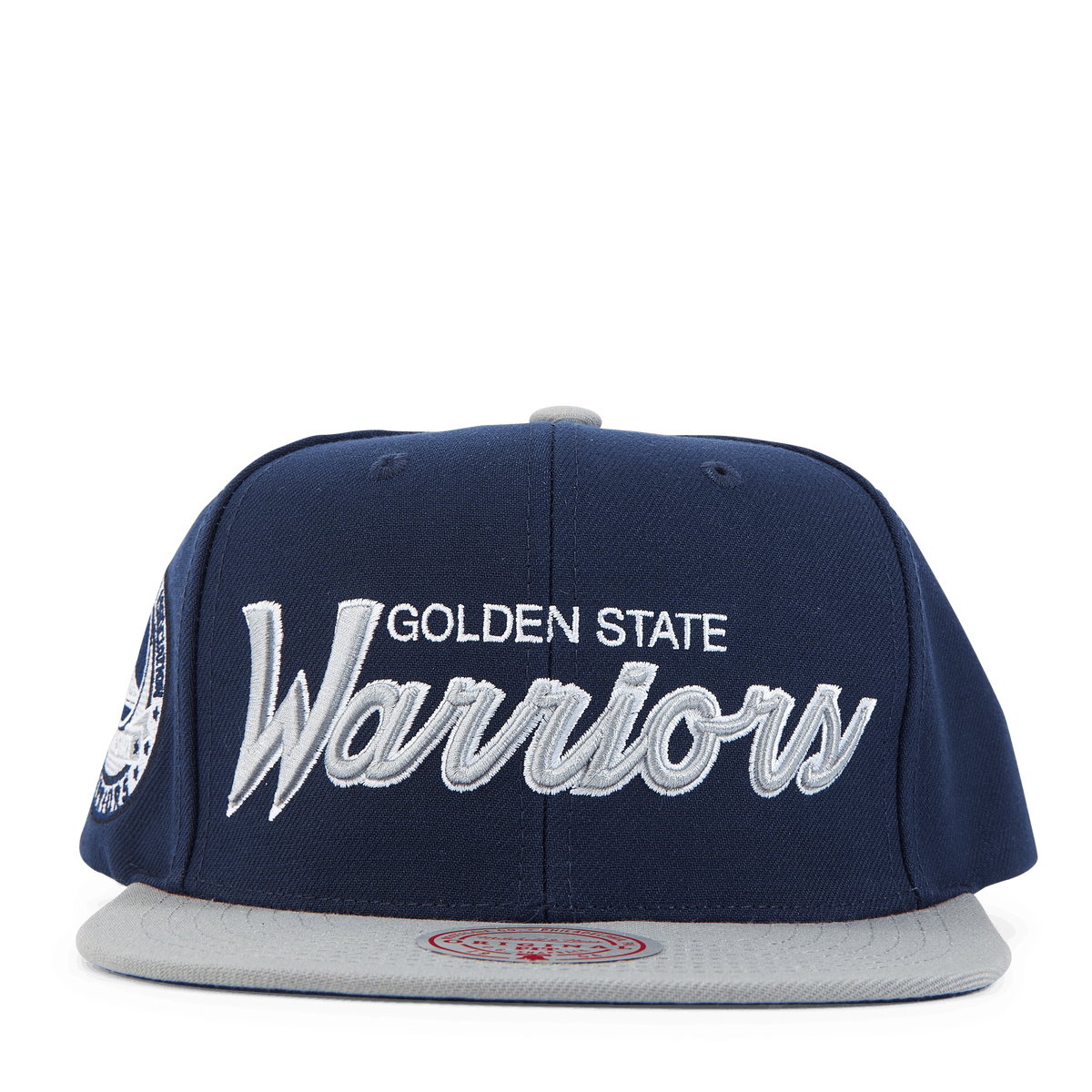 Warriors Navy Spirit Script Snapback