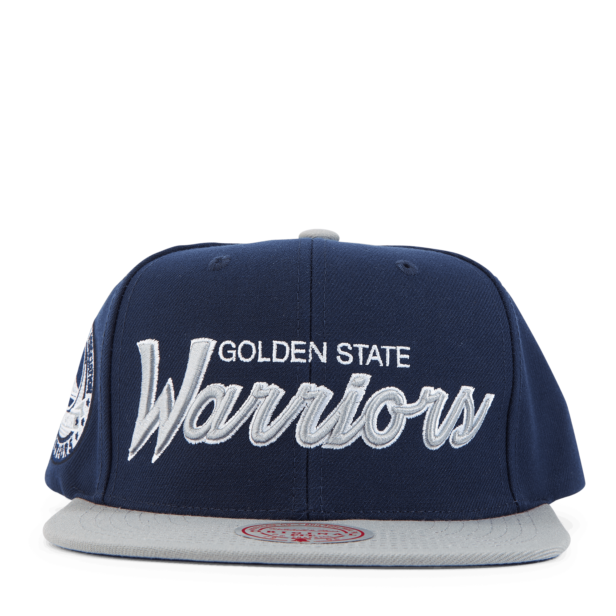 Warriors Navy Spirit Script Snapback