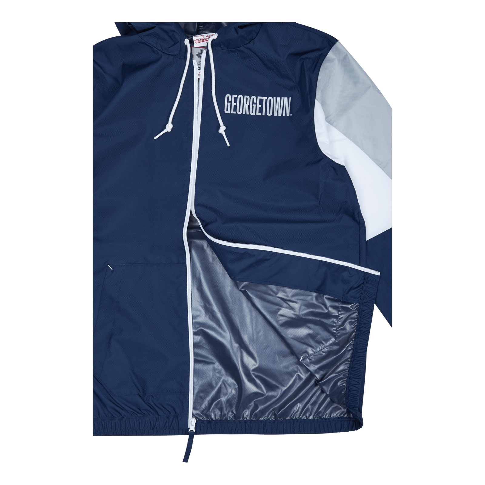 Hoyas Throw It Back Full Zip Windbreak