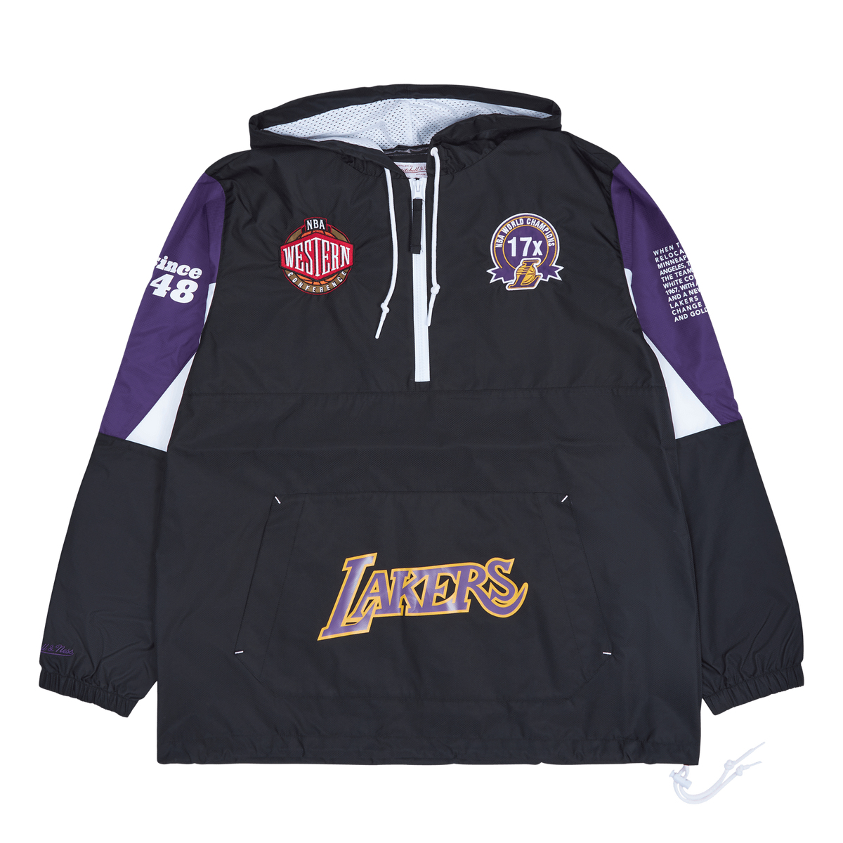 Lakers Team Origins Pullover Anorak