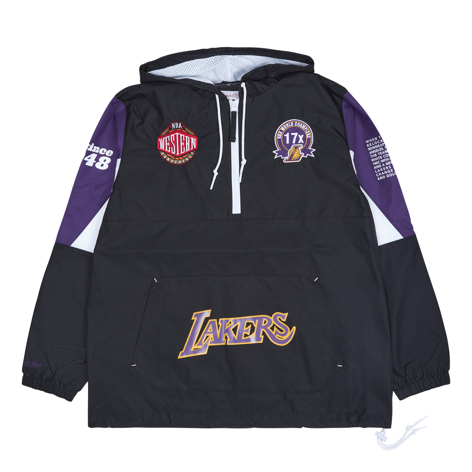 Lakers Team Origins Pullover Anorak