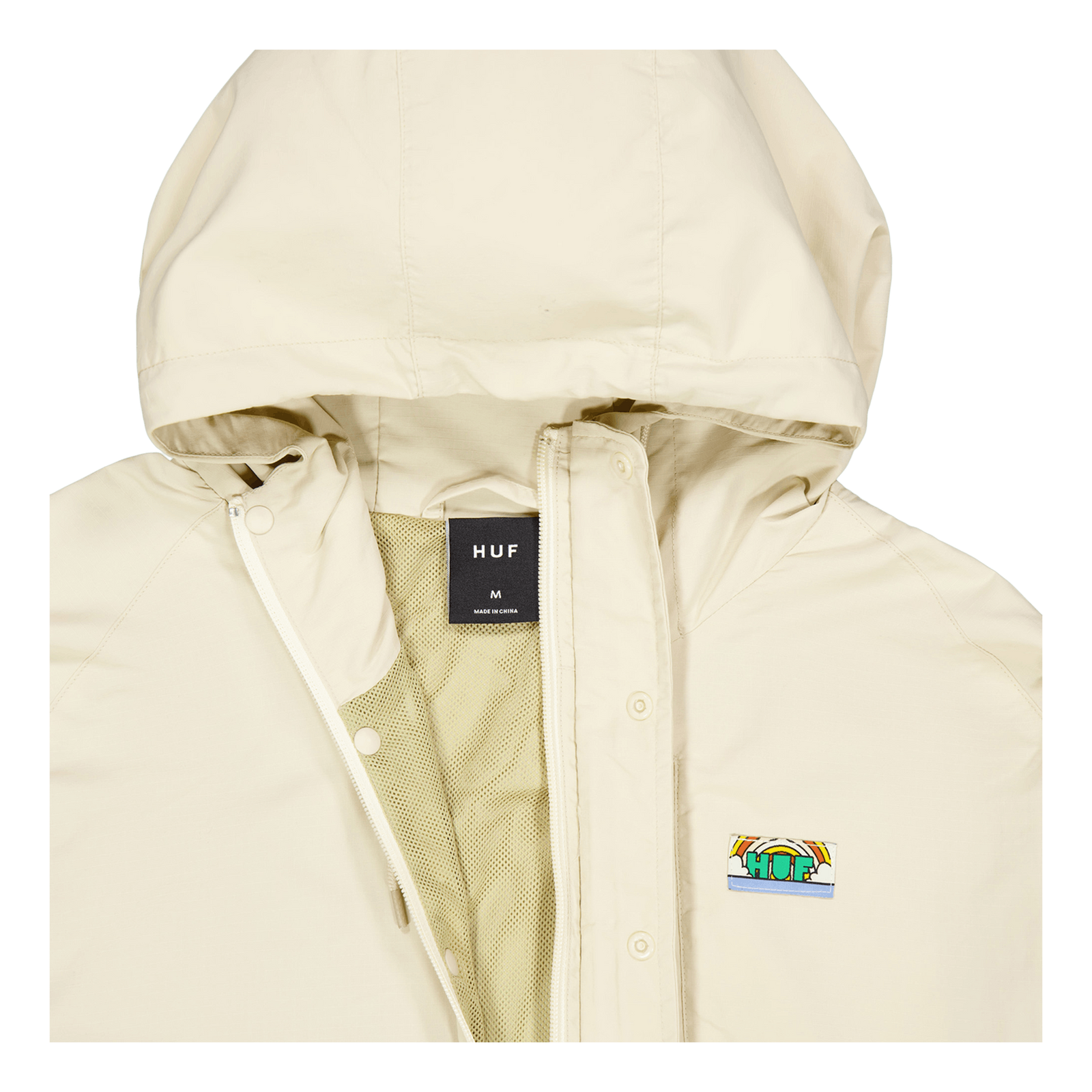 HUF New Day Anorak Cream | Caliroots.com