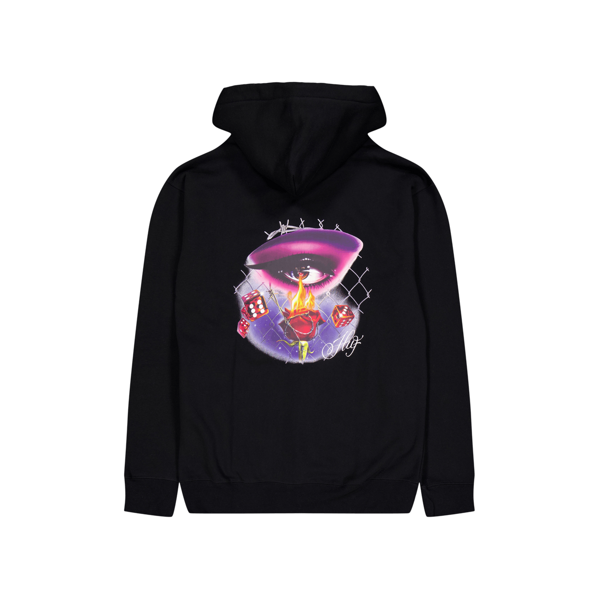 Feline Eye P/o Hoodie Black