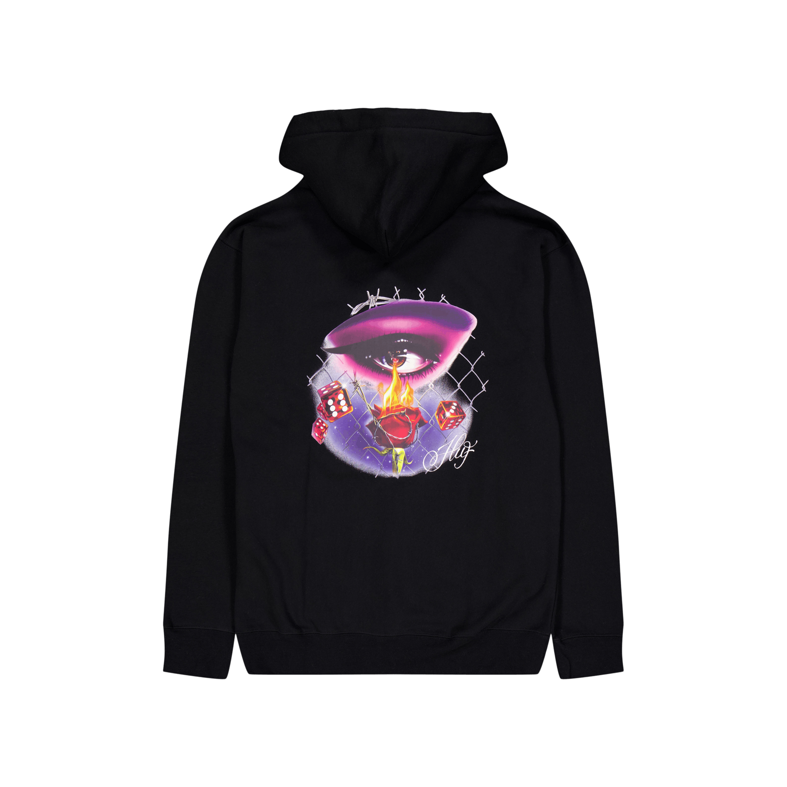 Feline Eye P/o Hoodie Black