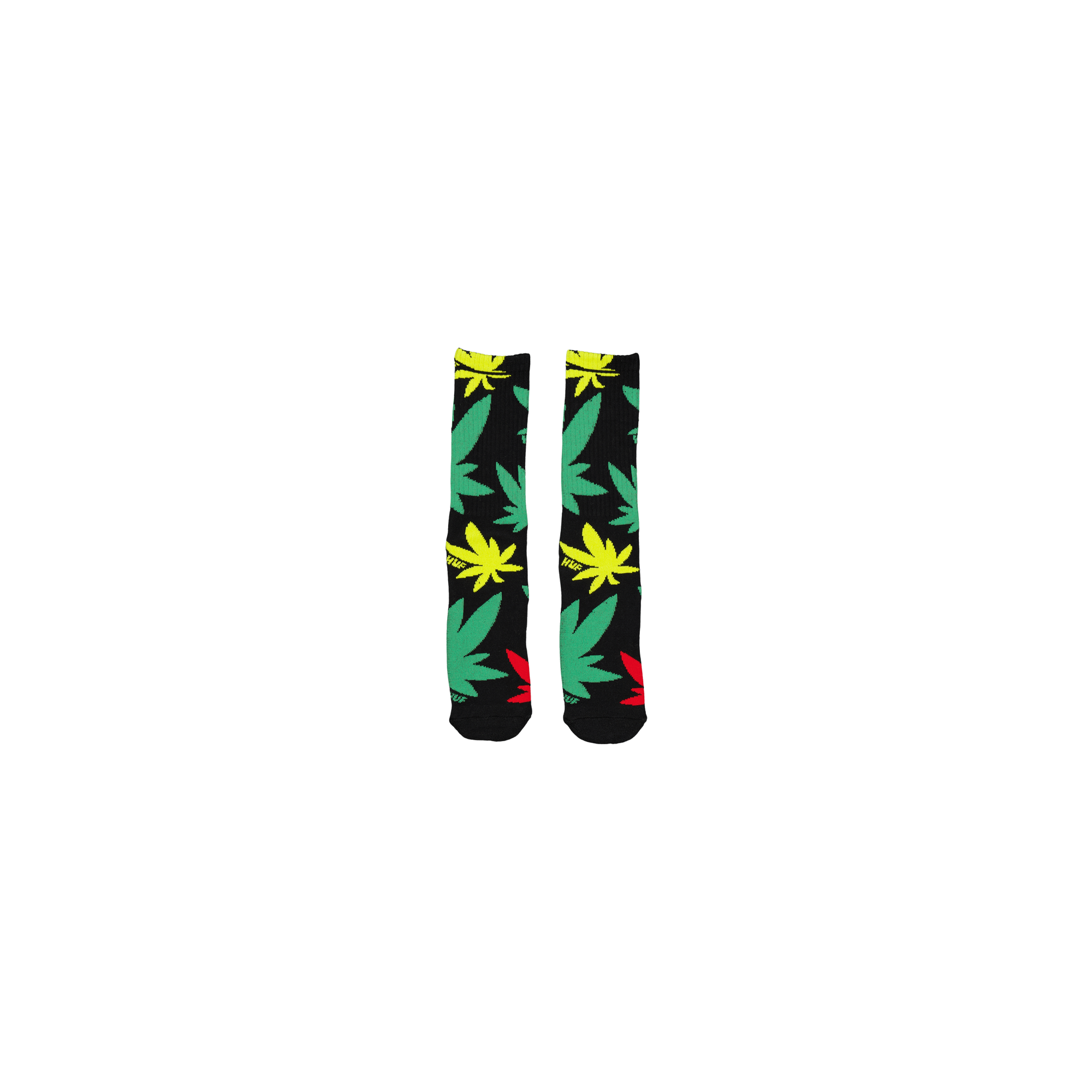 Abstract Plantlife Sock Black