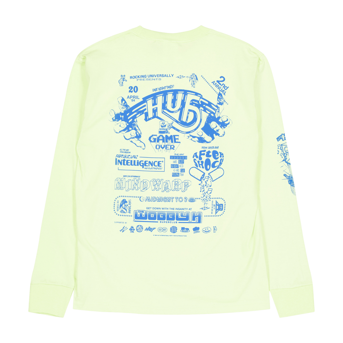 Game Over L/s Tee Lime