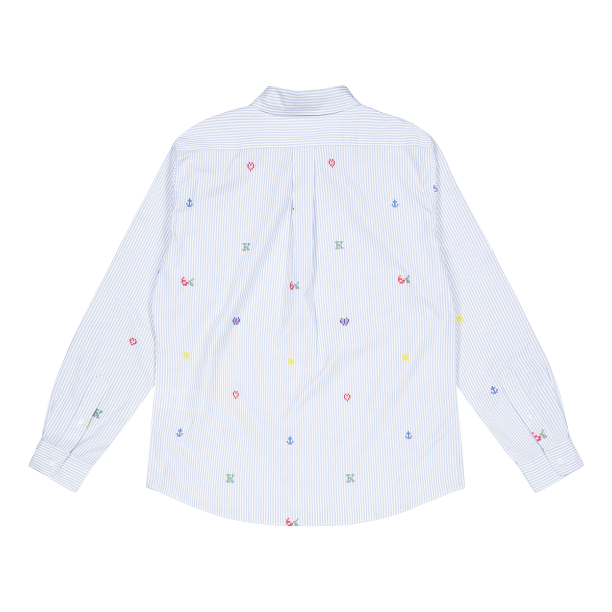 Shirt Ls Kenzo Pixel Light Blue