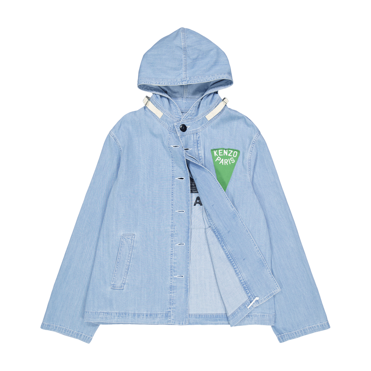 Parka Nautical Stone Bleached Blue Denim