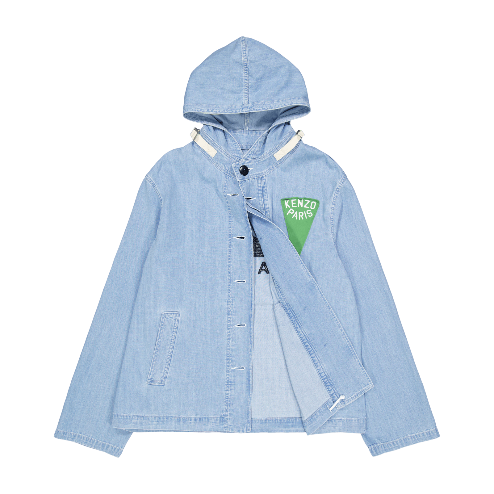 Parka Nautical Stone Bleached Blue Denim