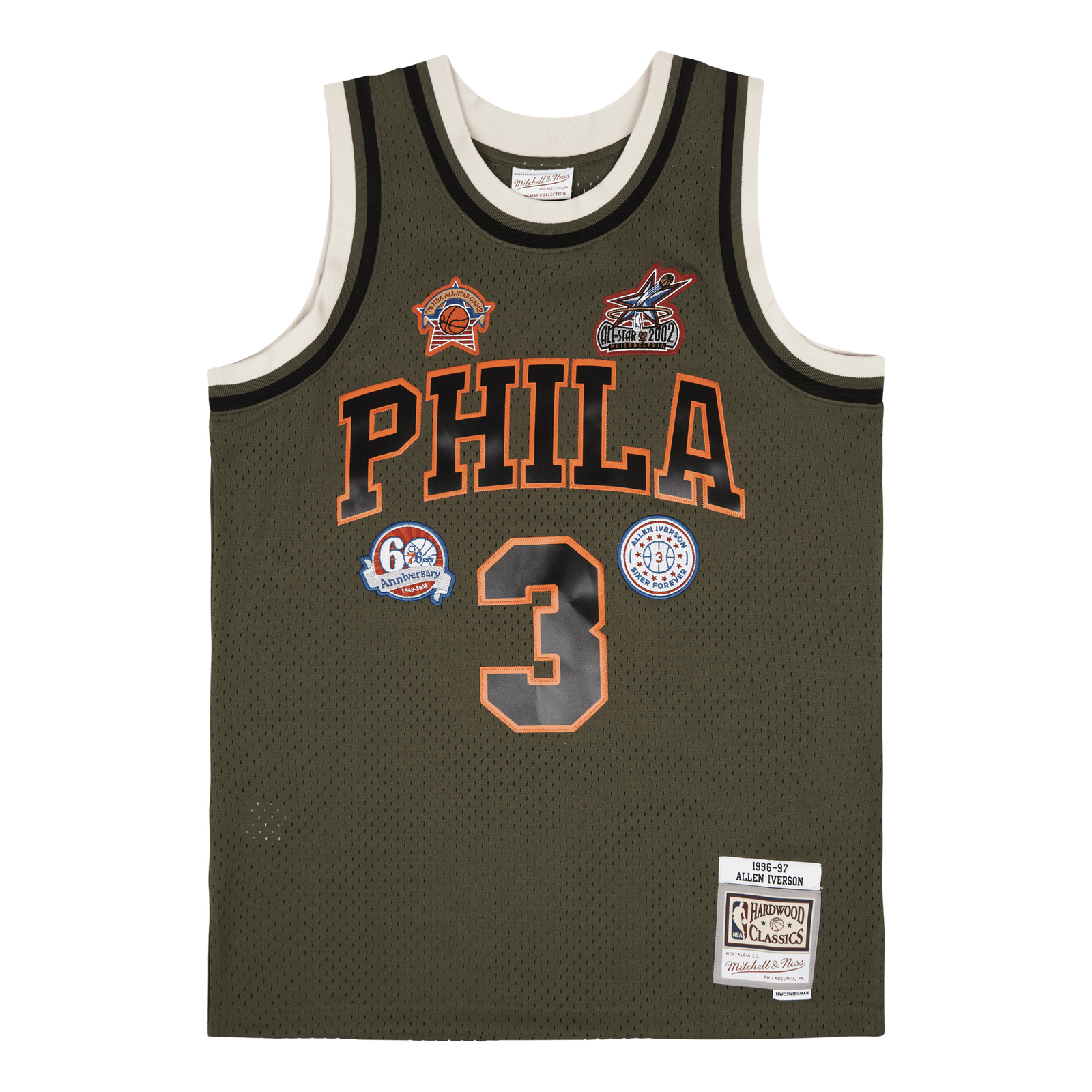 76ers Flight Swingman Jersey - Allen Dark