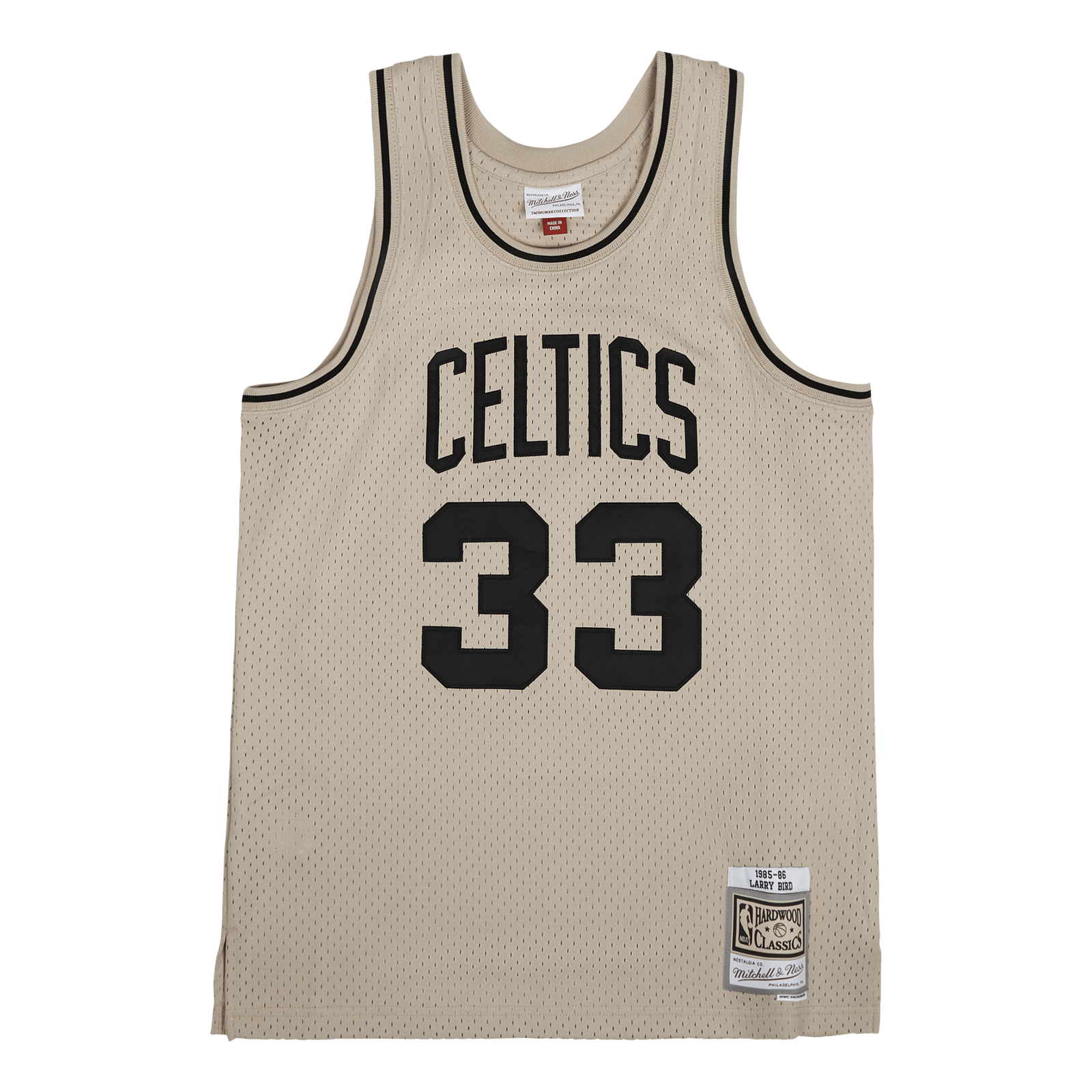 Celtics Khaki Swingman Jersey
