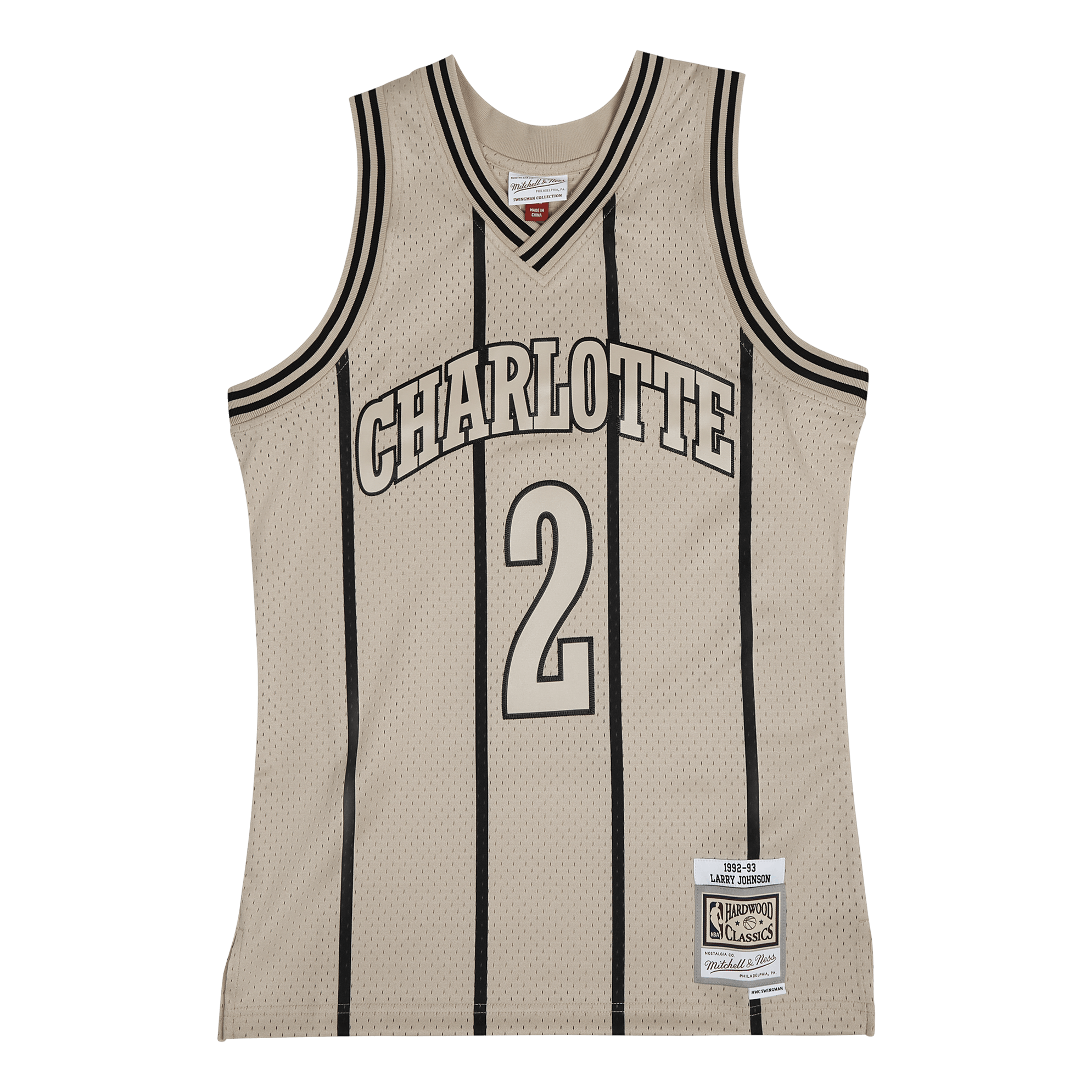 Hornets Khaki Swingman Jersey