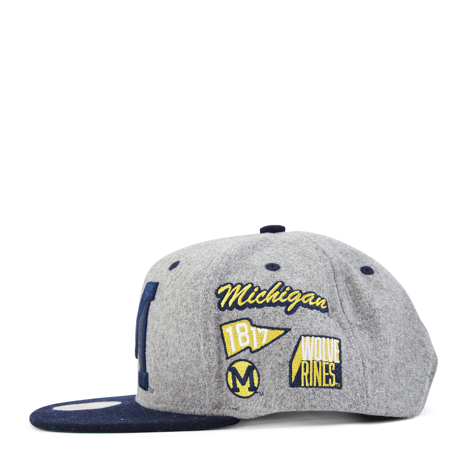 Michigan Melton Patch Snapback