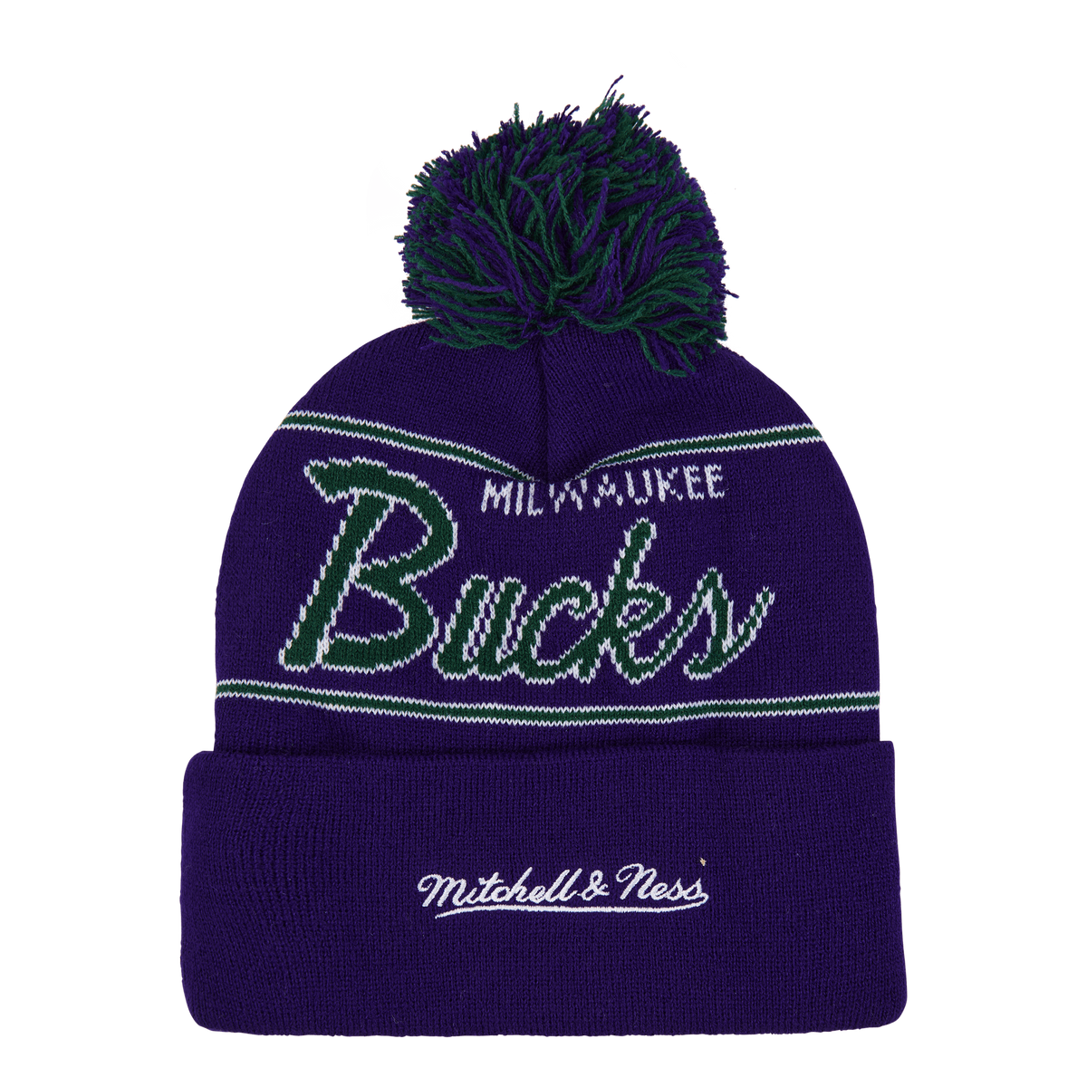 Bucks Script Pom Beanie HWC