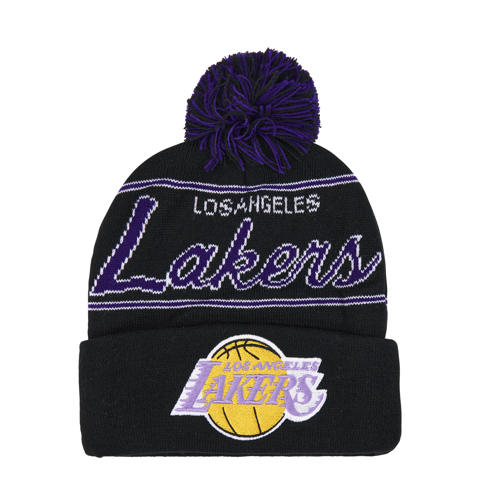 Lakers Script Pom Beanie HWC