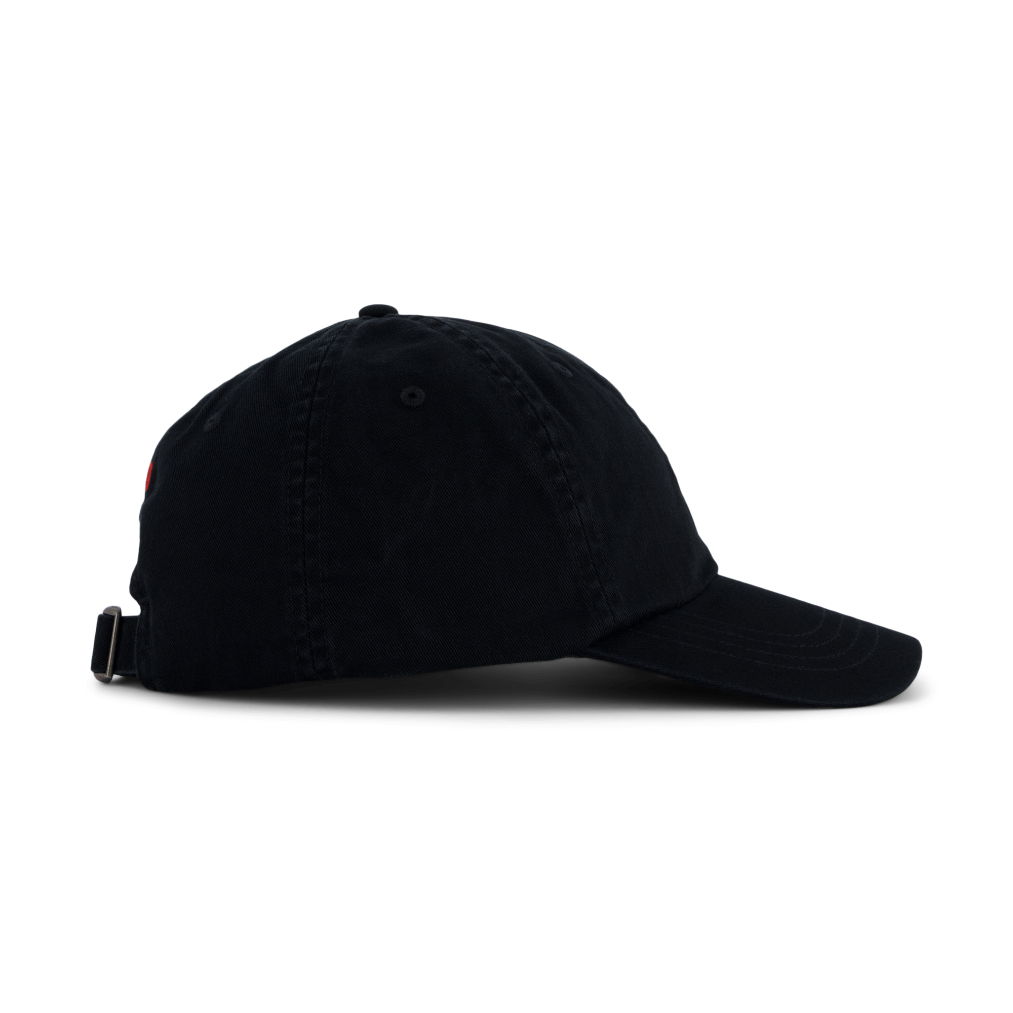 Cotton Chino Ball Cap Polo Black /  RL2000 Red