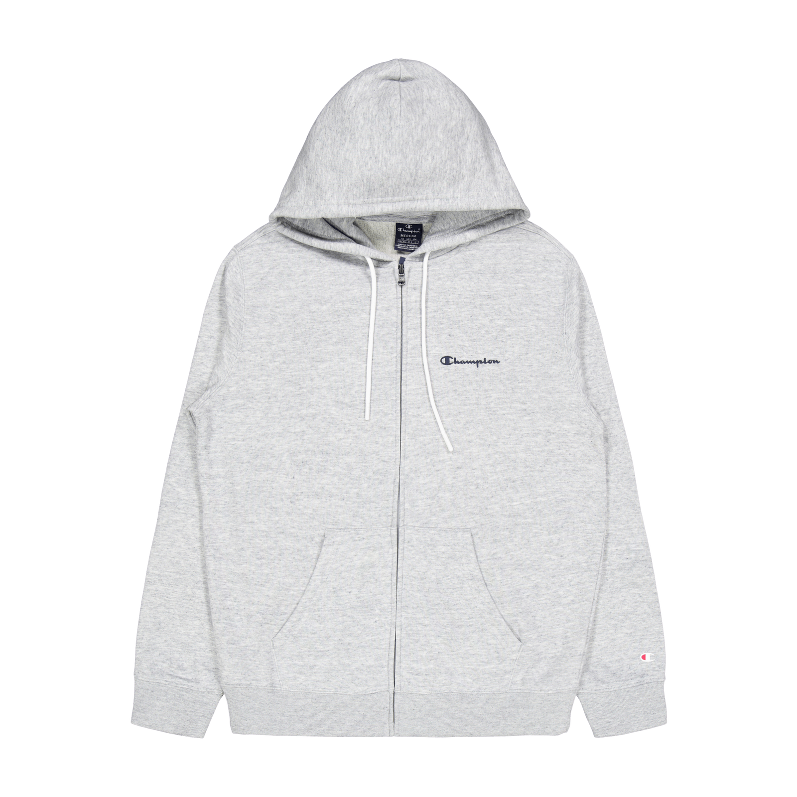 Hooded Full Zip Sweatshirt New Oxford Grey Melange