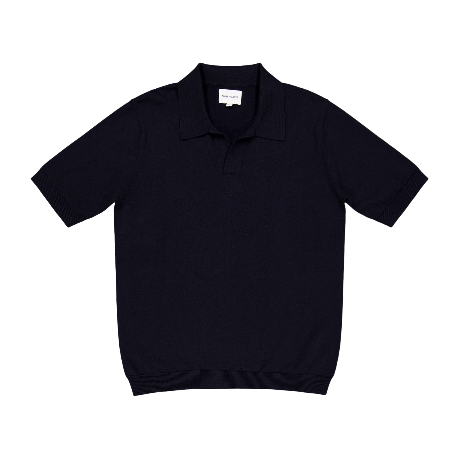 Leif Cotton Linen Polo Dark Navy