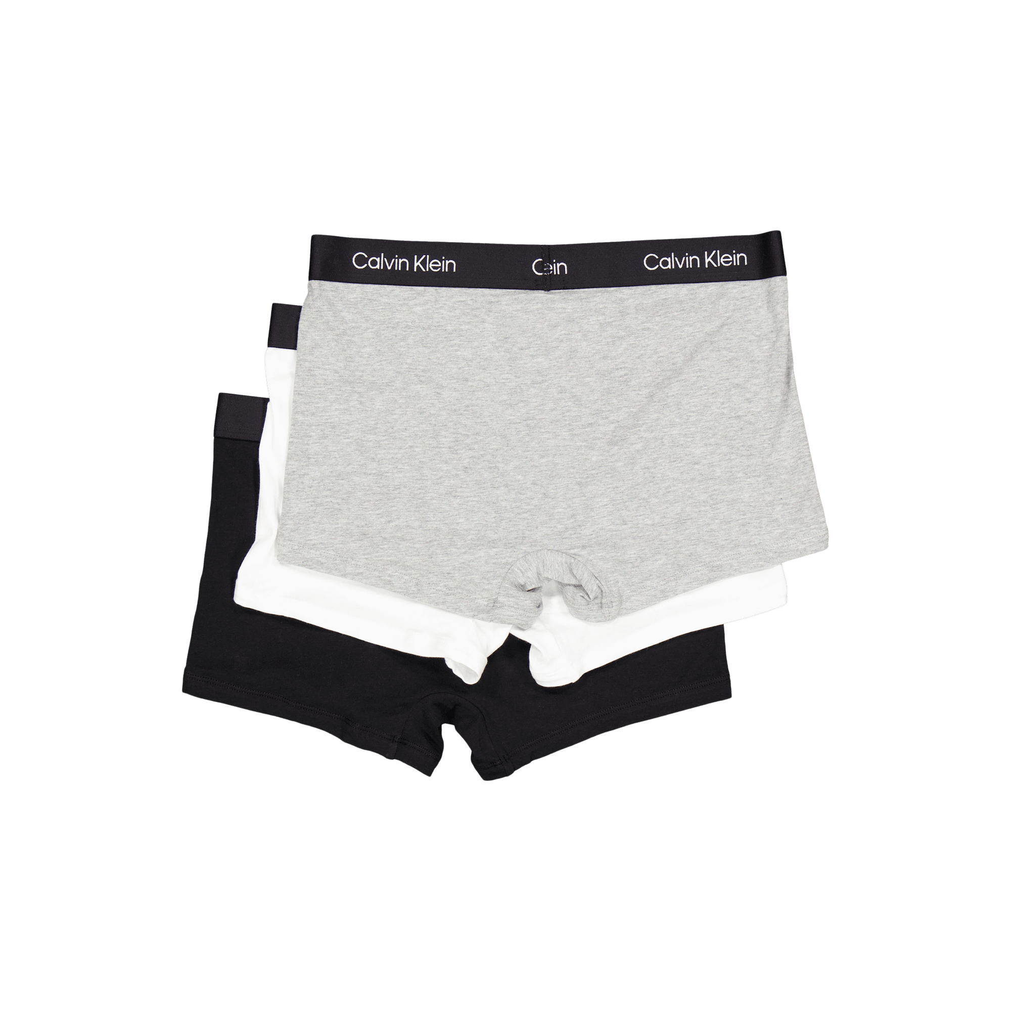 Calvin Klein Underwear MODERN COTTON STRETCH TRUNK 3-PACK Multi - BLACK/  WHITE/ GREY HEATHER