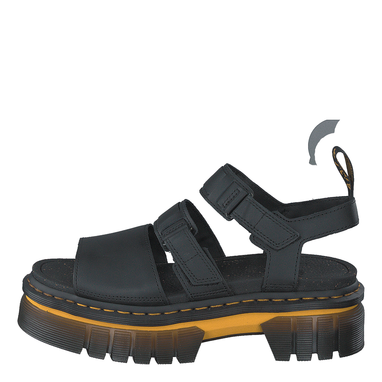 Ricki 3 Strap Sandal Black Luc Black