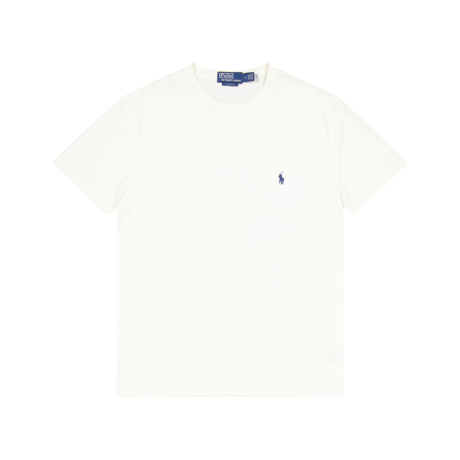 Classic Fit Cotton-Linen Pocket T-Shirt Antique Cream