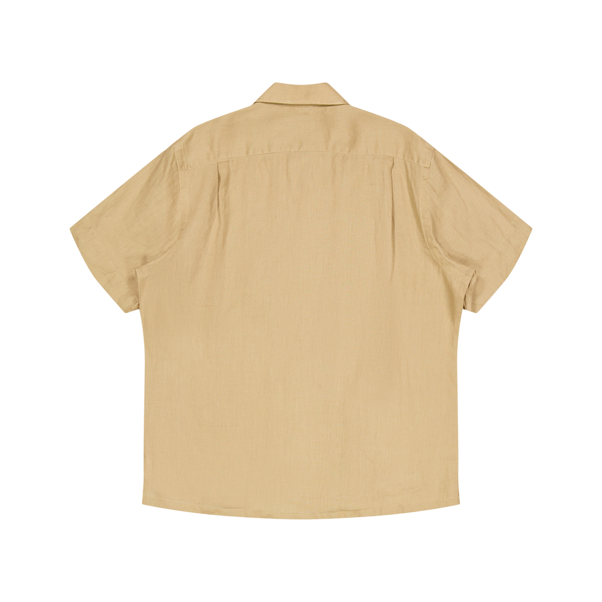 Classic Fit Linen Camp Shirt Vintage Khaki