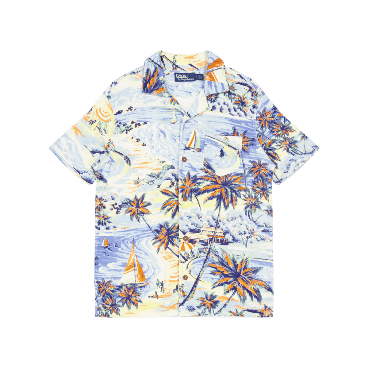 Polo Ralph Lauren Aop S/s Shirt Hawaiian Beach Bazaar