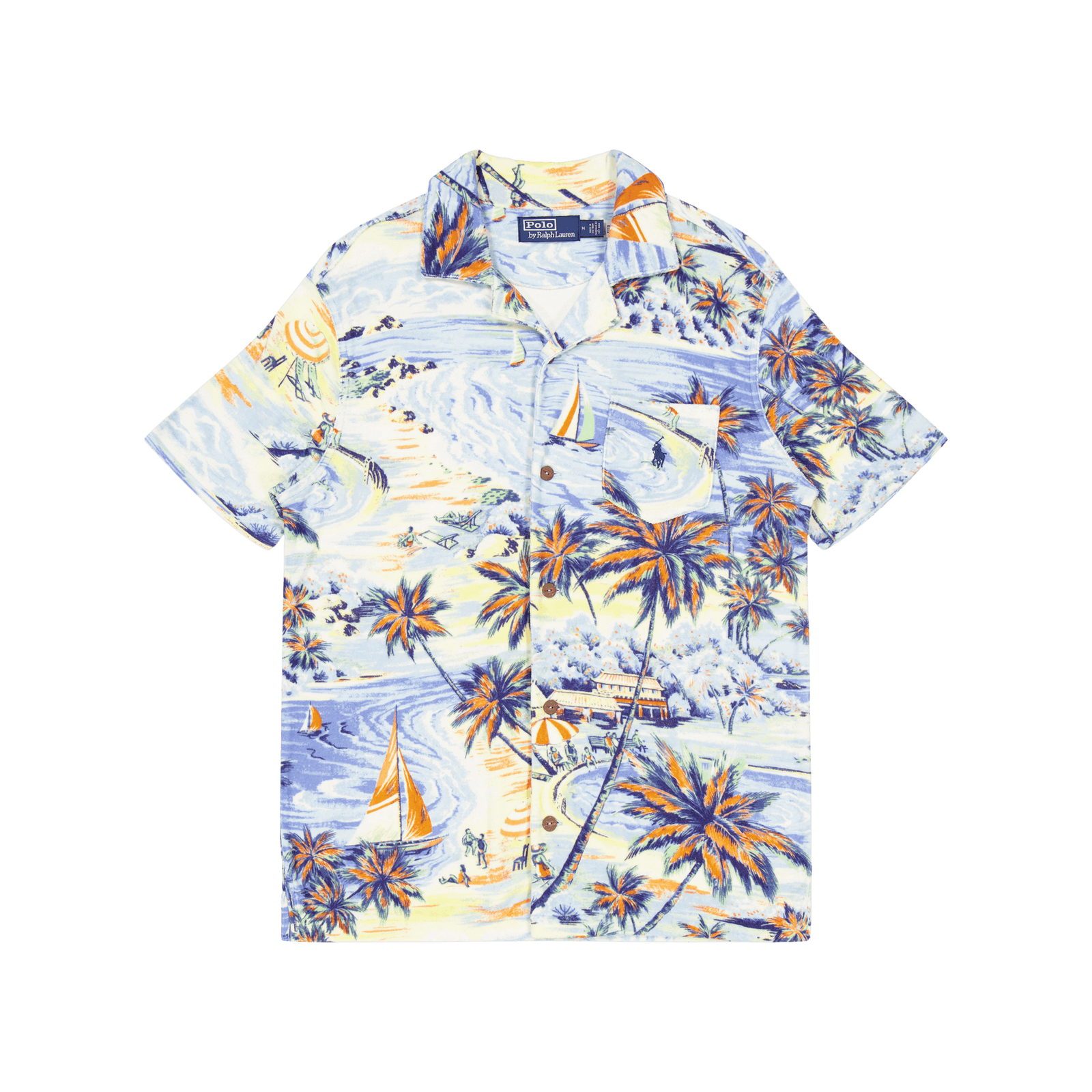 Polo Ralph Lauren Aop S/s Shirt Hawaiian Beach Bazaar