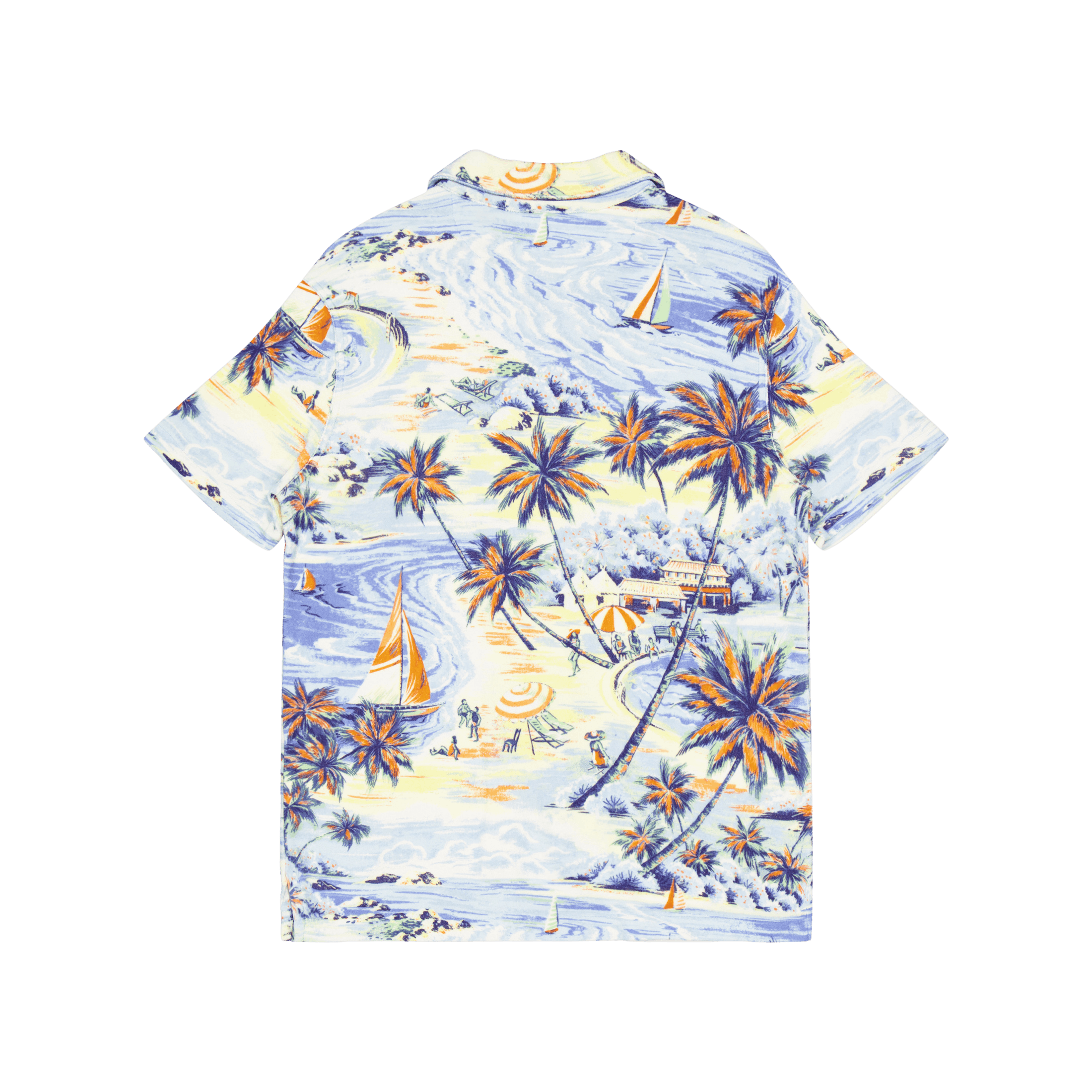 Aop S/s Shirt Hawaiian Beach Bazaar