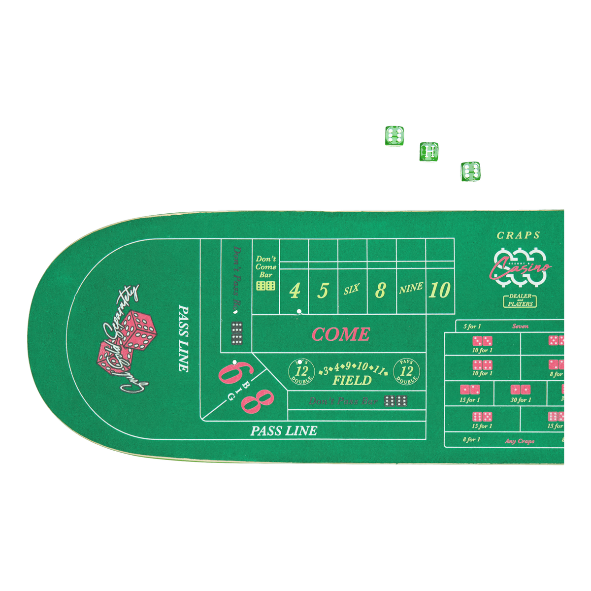 Craps Skate Deck Green
