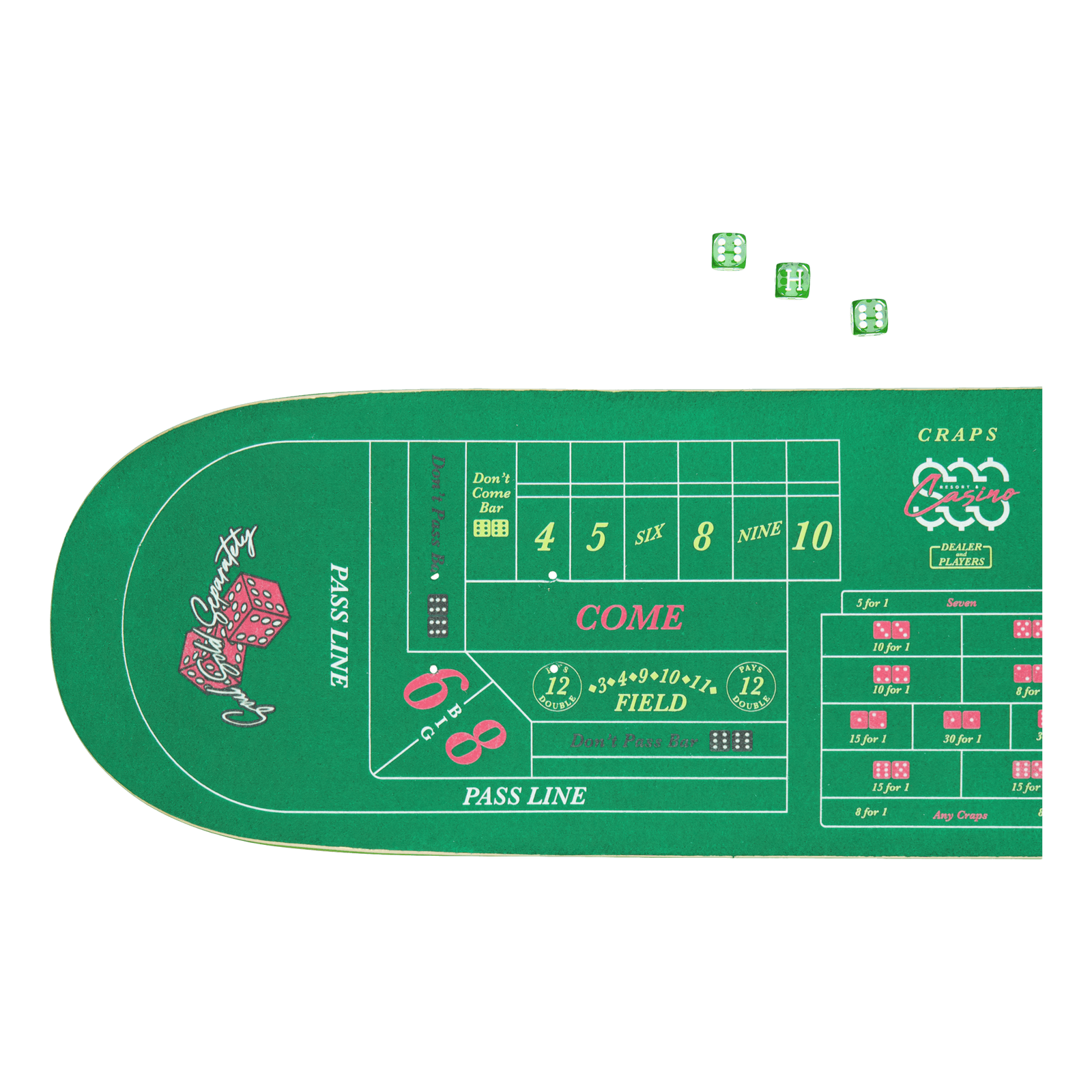 Craps Skate Deck Green