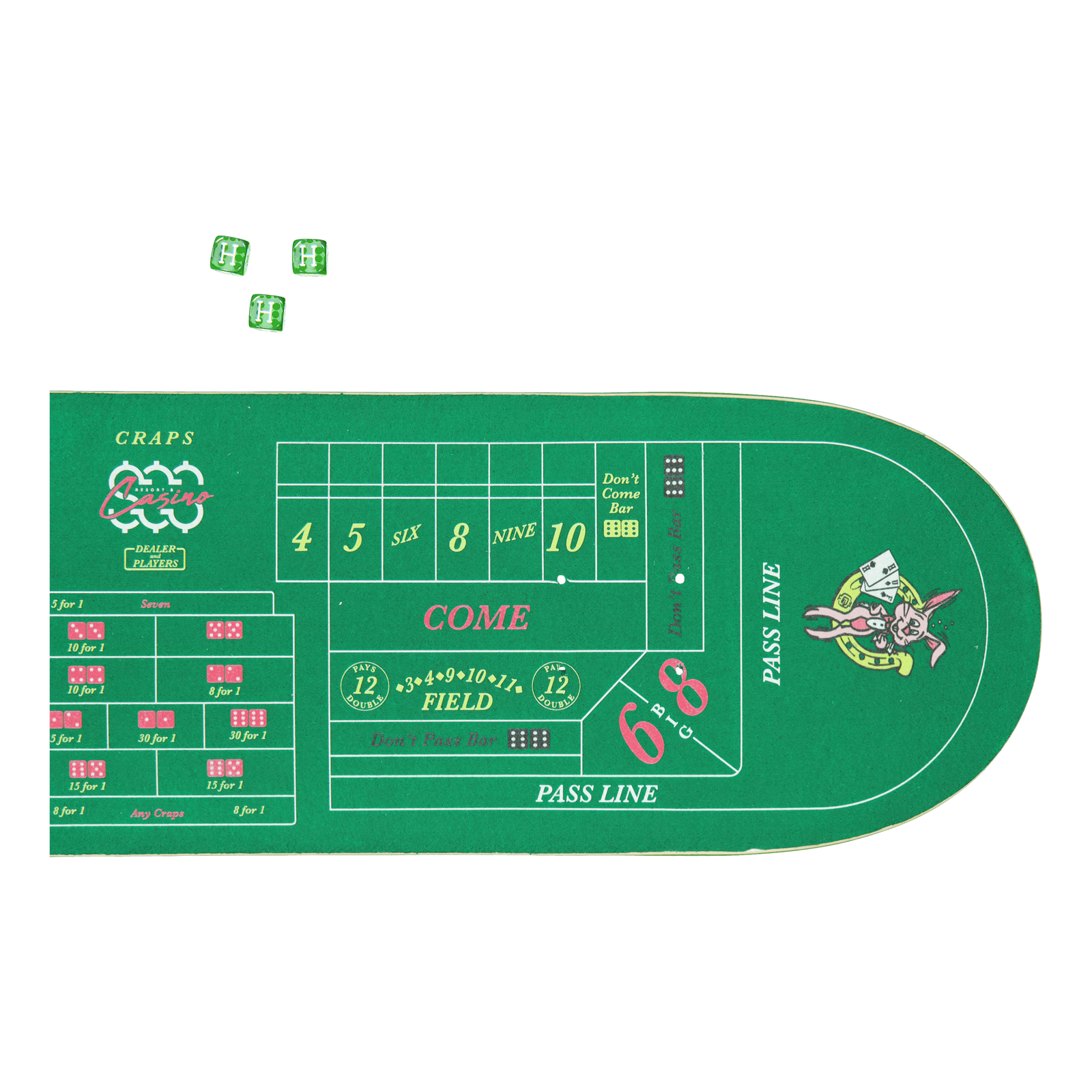 Craps Skate Deck Green