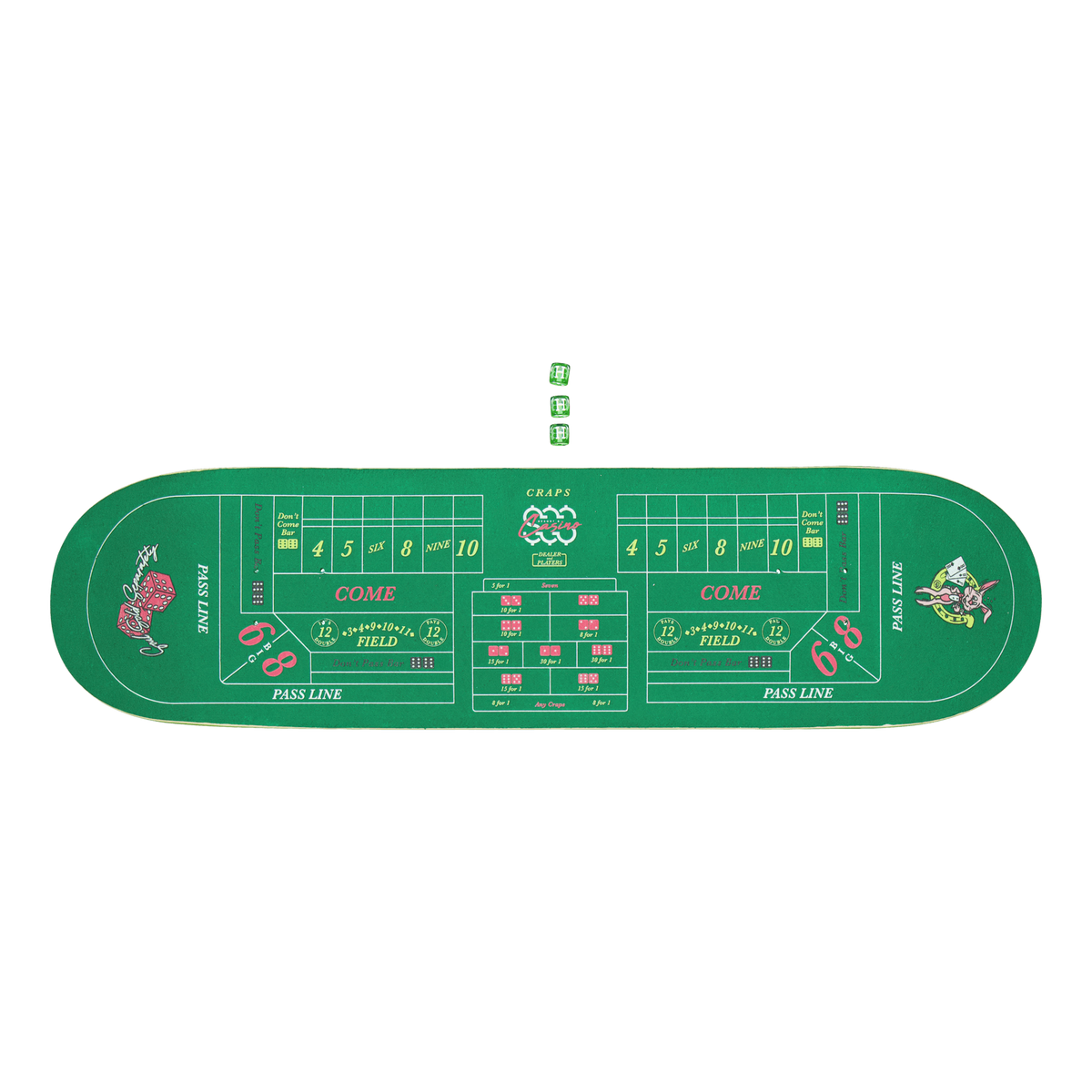 Craps Skate Deck Green
