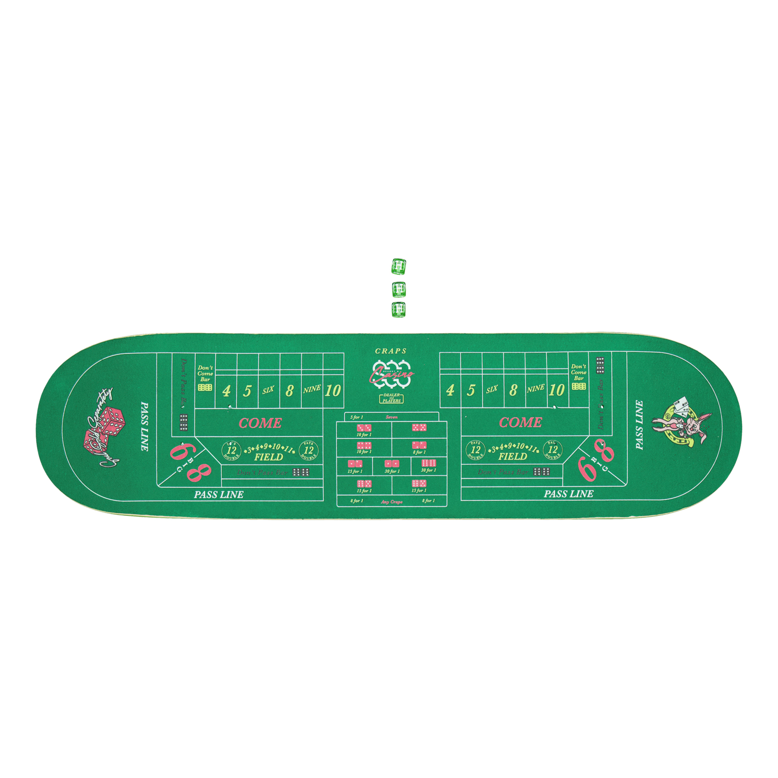 Craps Skate Deck Green