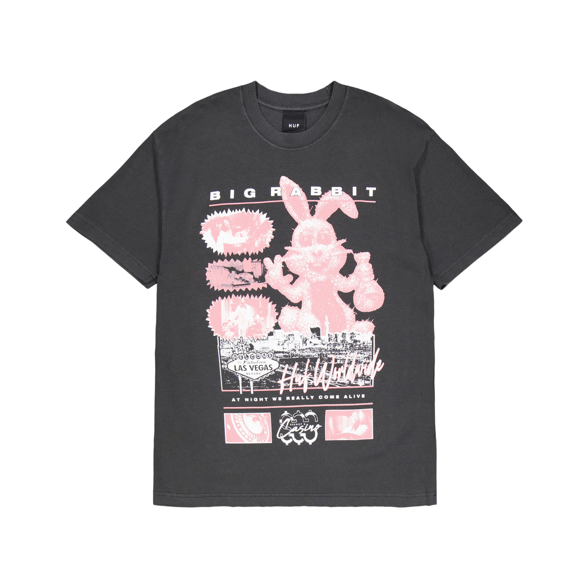 Huf x Freddie Gibbs Night Alive S/s Washed Tee Wablk