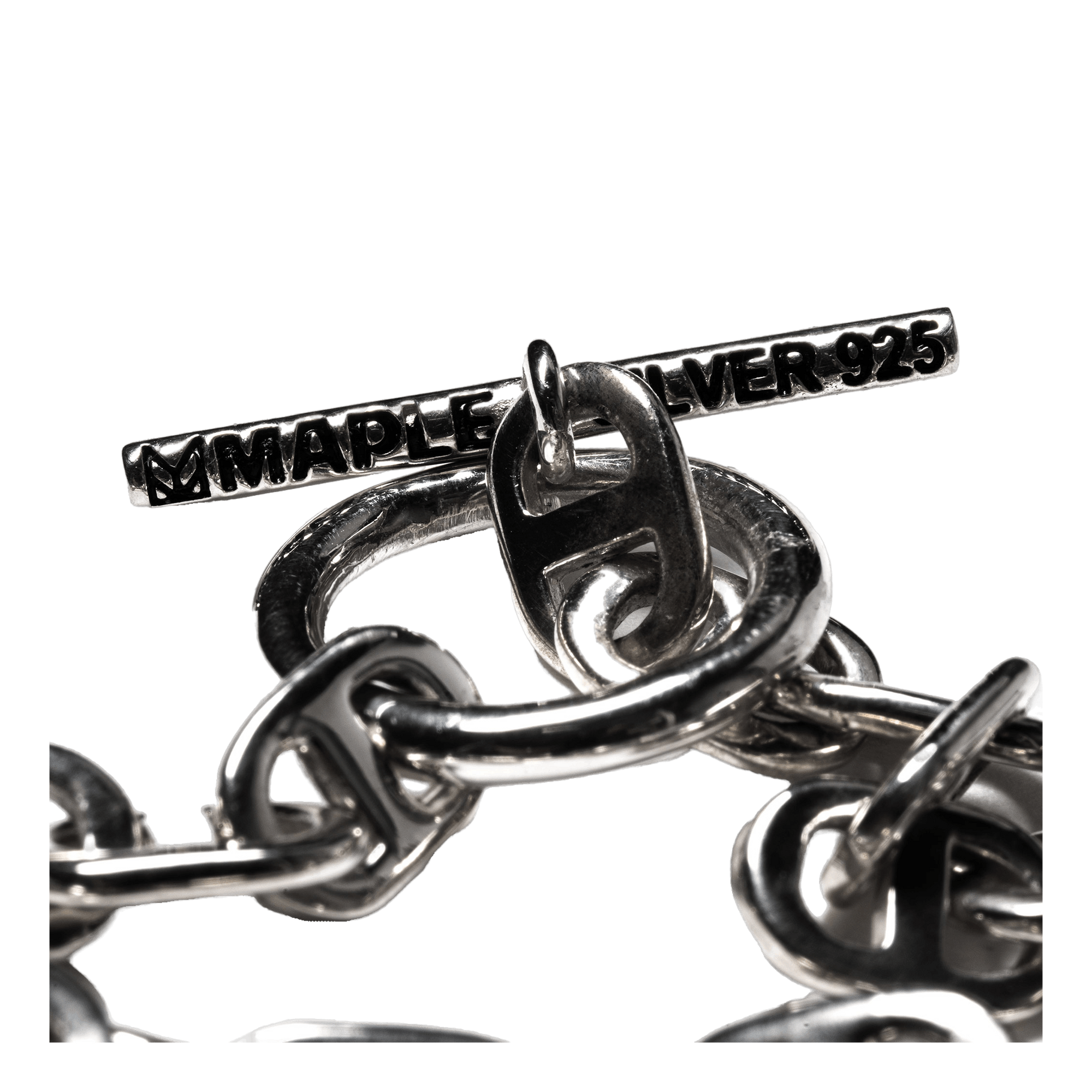 Chain Link Bracelet 7mm Silver 925
