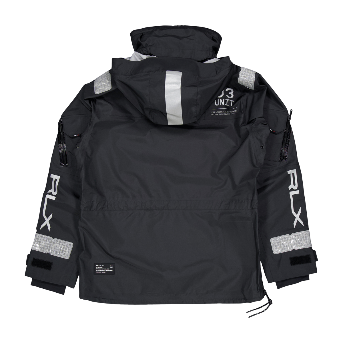 Tech Taffeta-patterson Pullove Polo Black