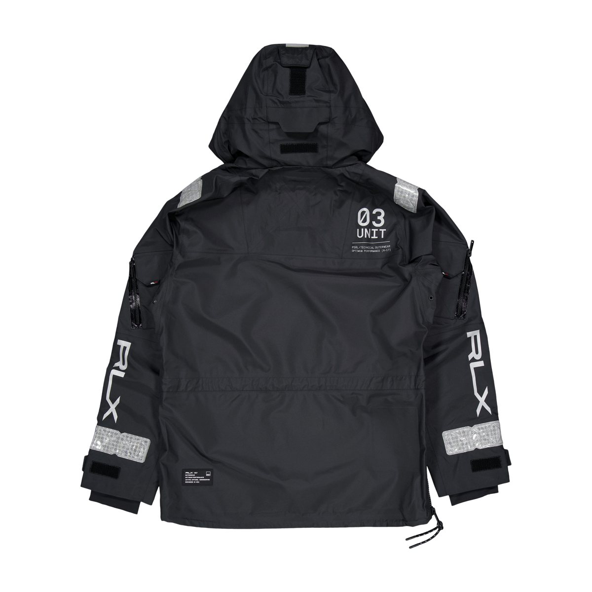 Tech Taffeta-patterson Pullove Polo Black