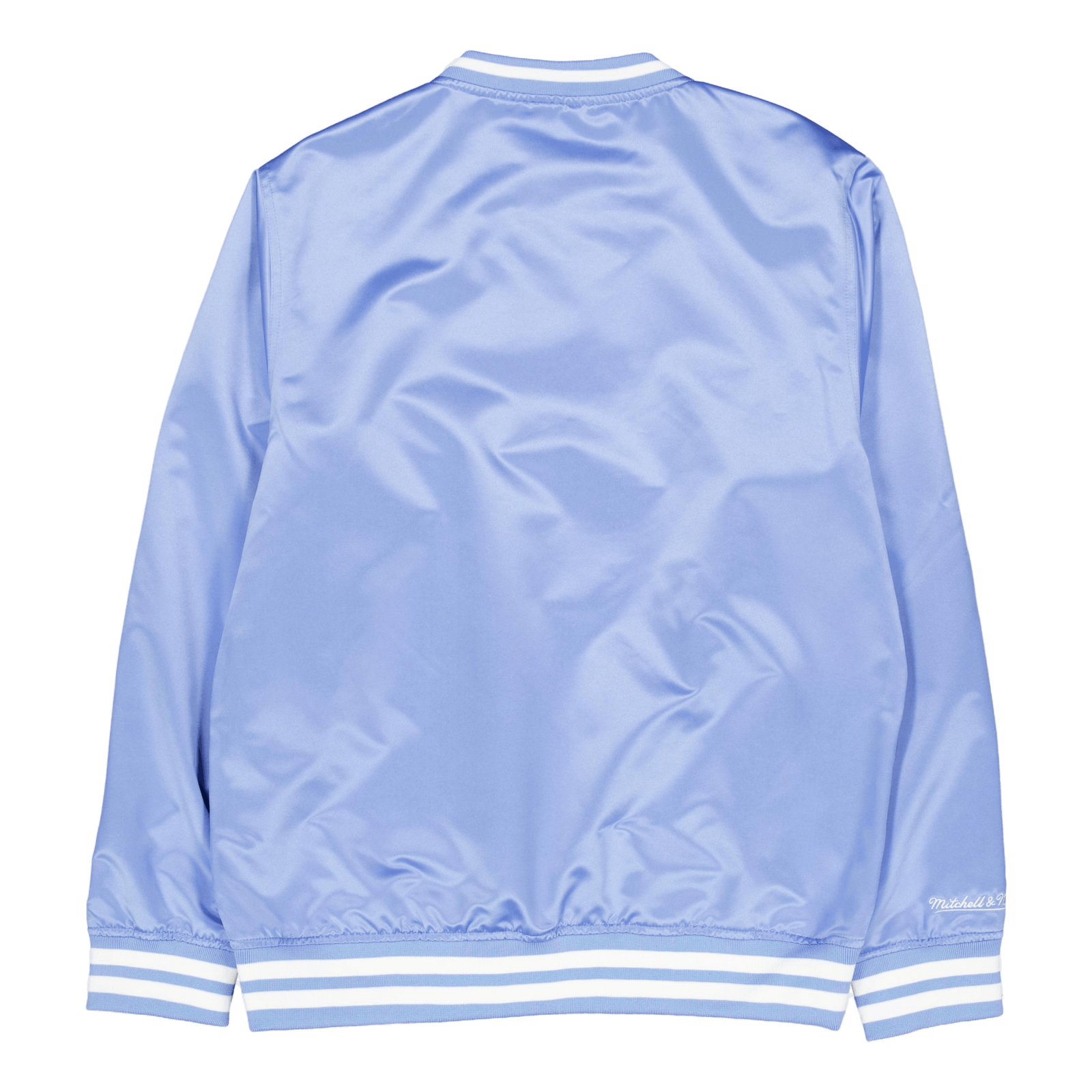 Sideline Pullover Satin Jacket Light Blue